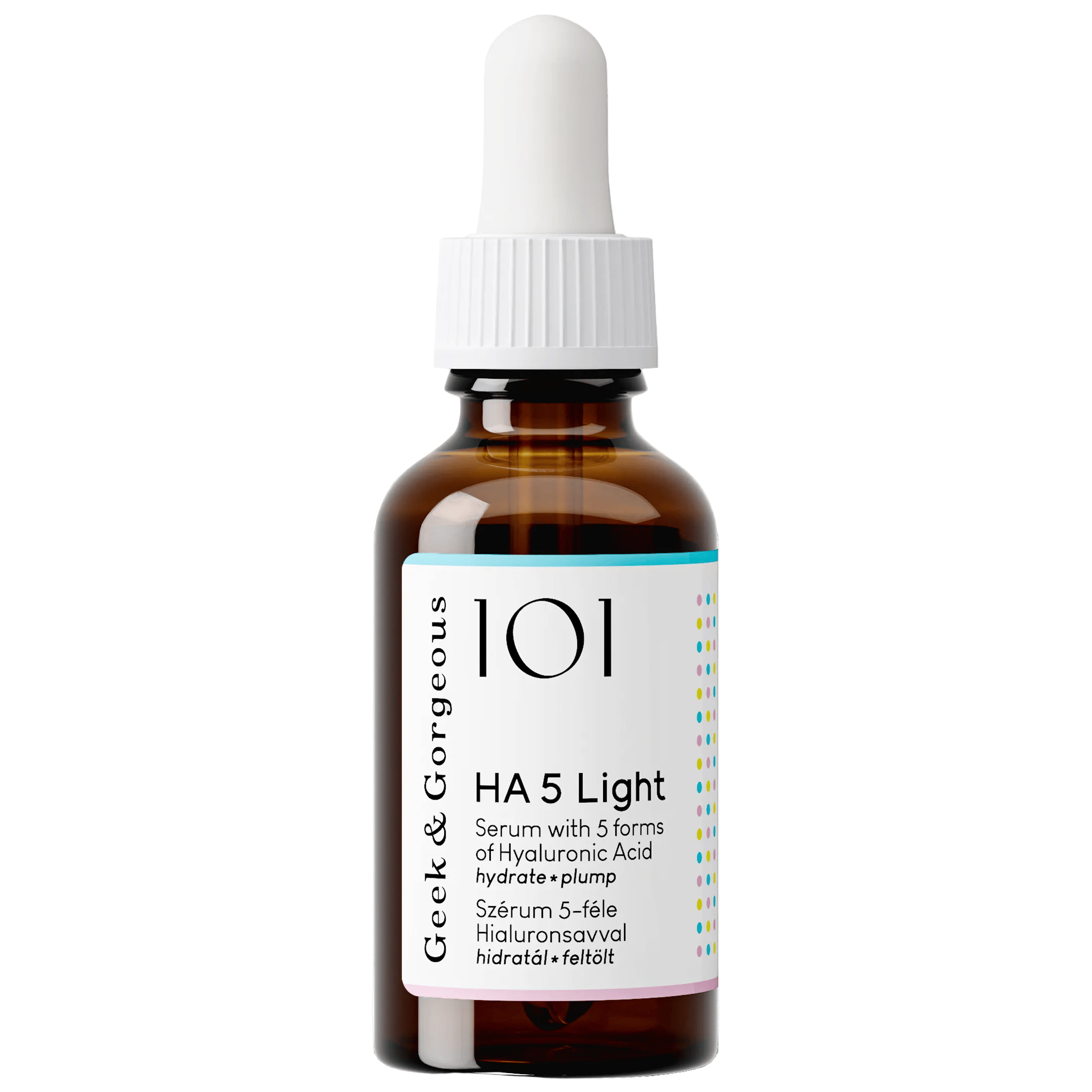 Geek & Gorgeous HA 5 Light Serum - Hyaluronic Acid Serum for Oily Skin