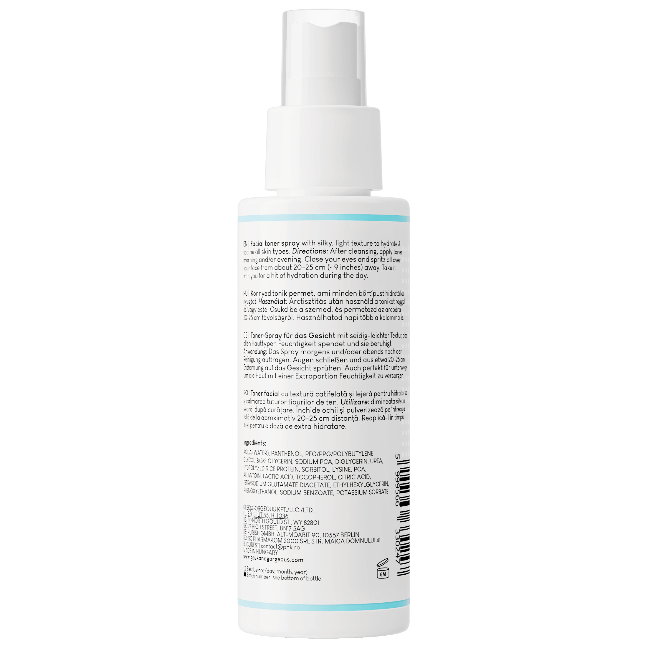 Geek & Gorgeous Liquid Hydration Toner Spray