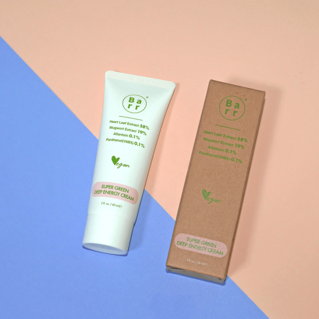 Barr Super Green Deep Energy Cream - K-Beauty gel cream for oily skin