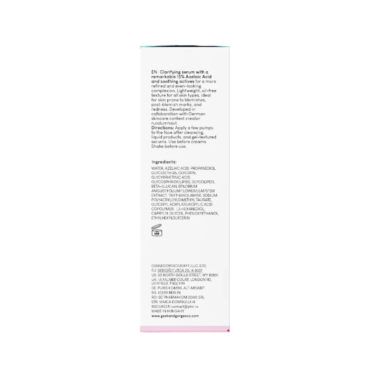 Geek & Gorgeous AAll Clear Serum - 15% Azelaic Acid in one flask
