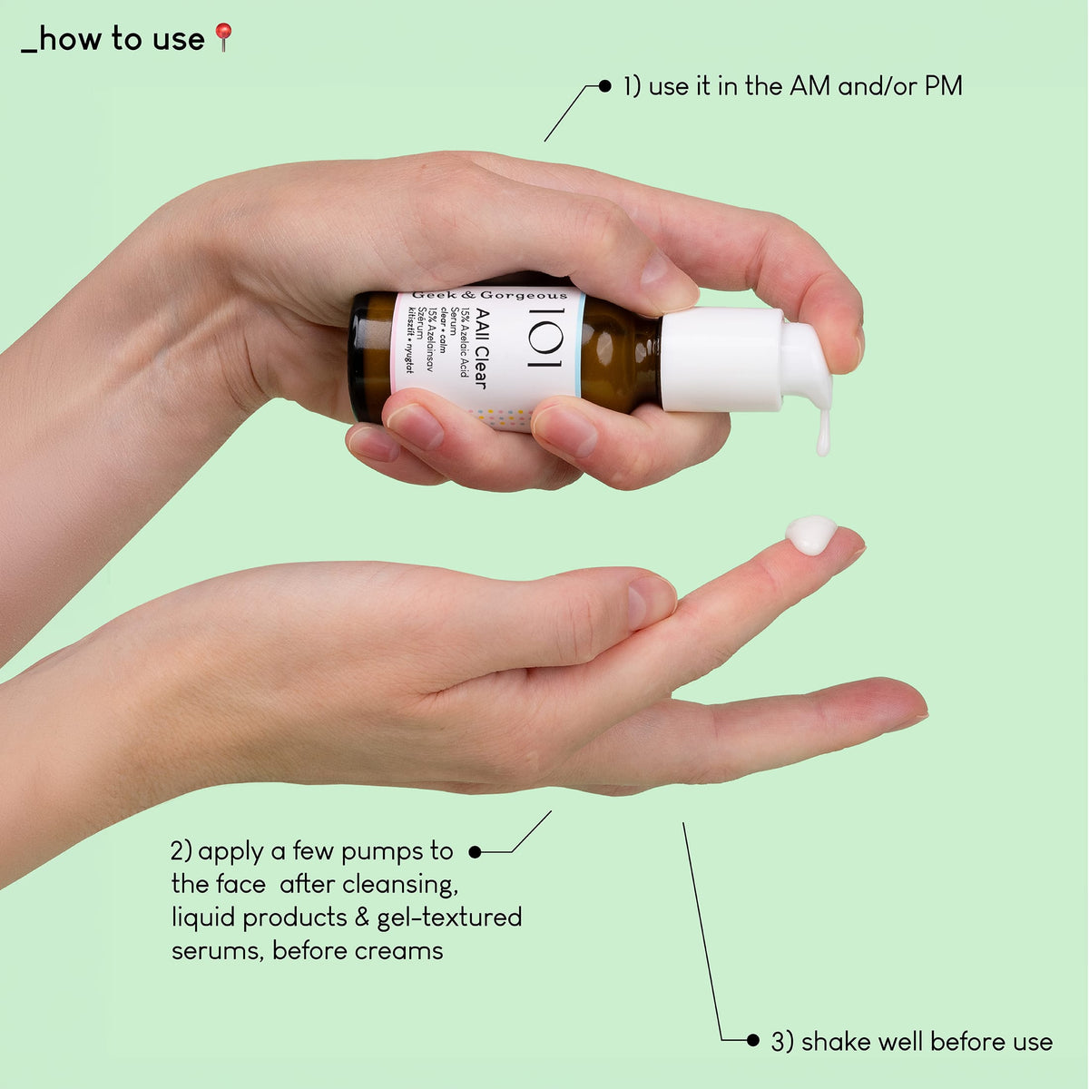 Geek & Gorgeous AAll Clear Serum - 15% Azelaic Acid in one flask