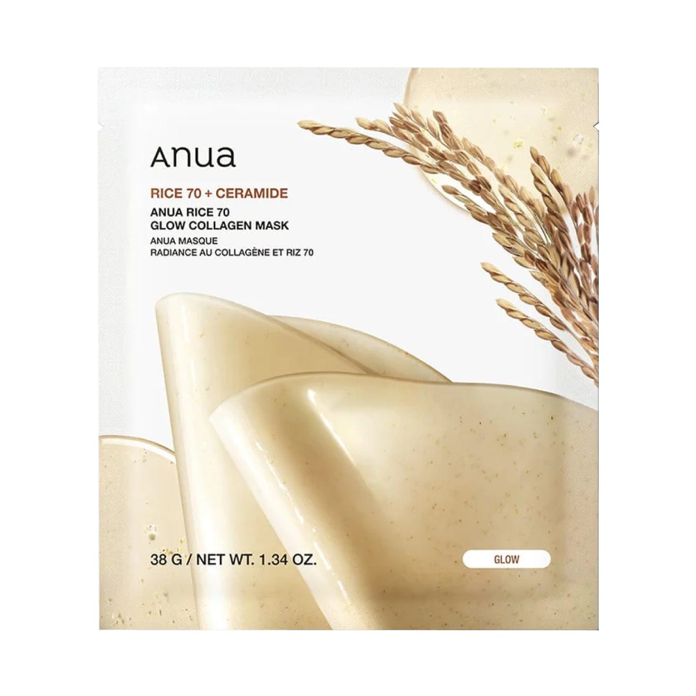 Anua Rice 70 Glow Collagen Mask