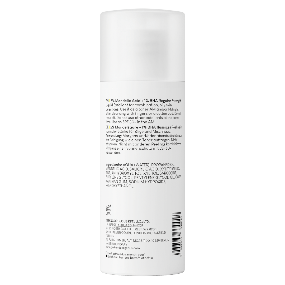 Geek & Gorgeous cheer Up Exfoliant Toner 100 ml back