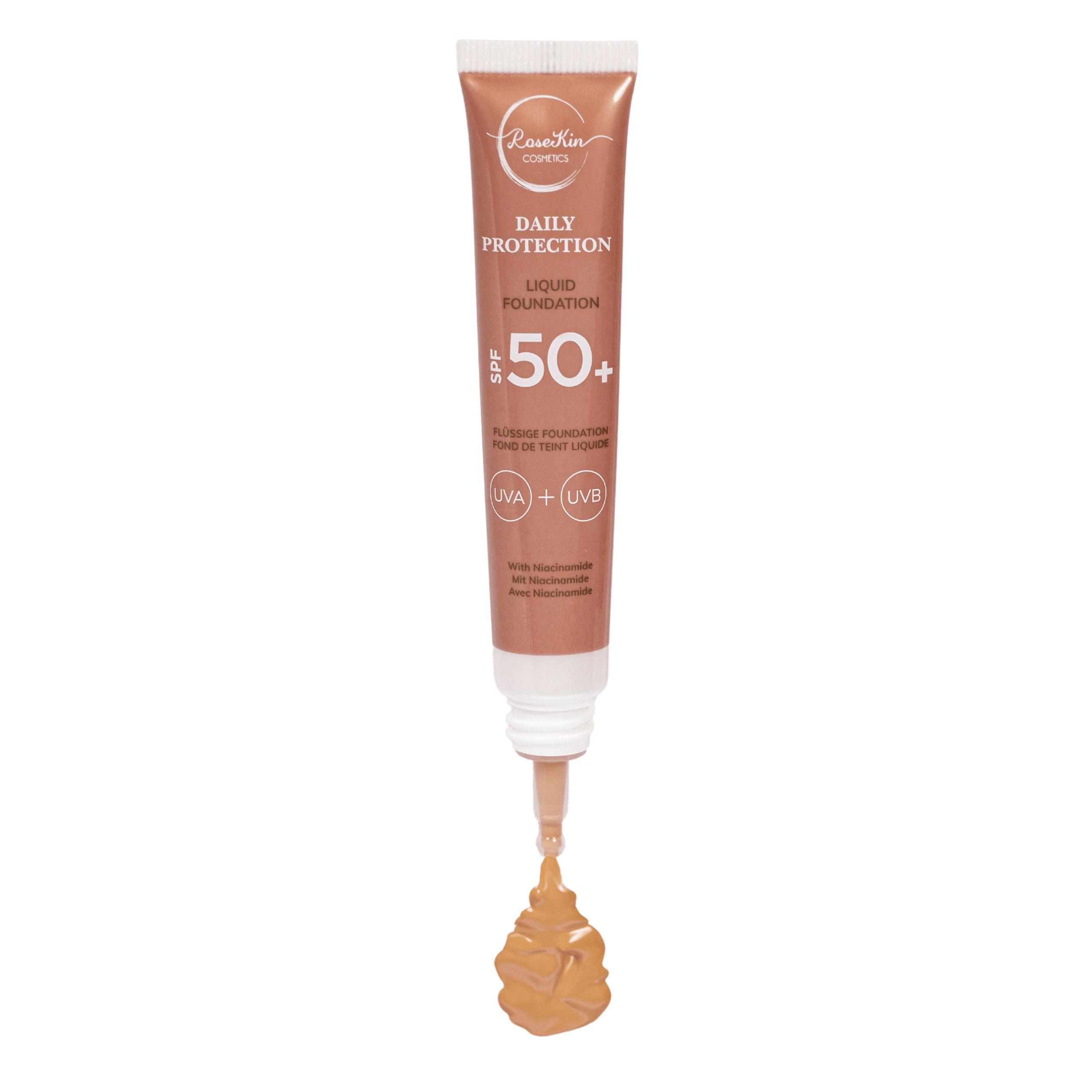 RoseKin Daily Protection SPF 50+ | Breathable Foundation Tan
