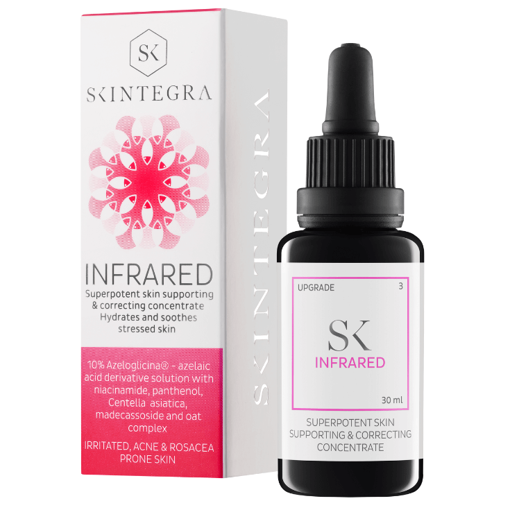 Skintegra Infrared skincare concentrate bottle and packaging on a white background