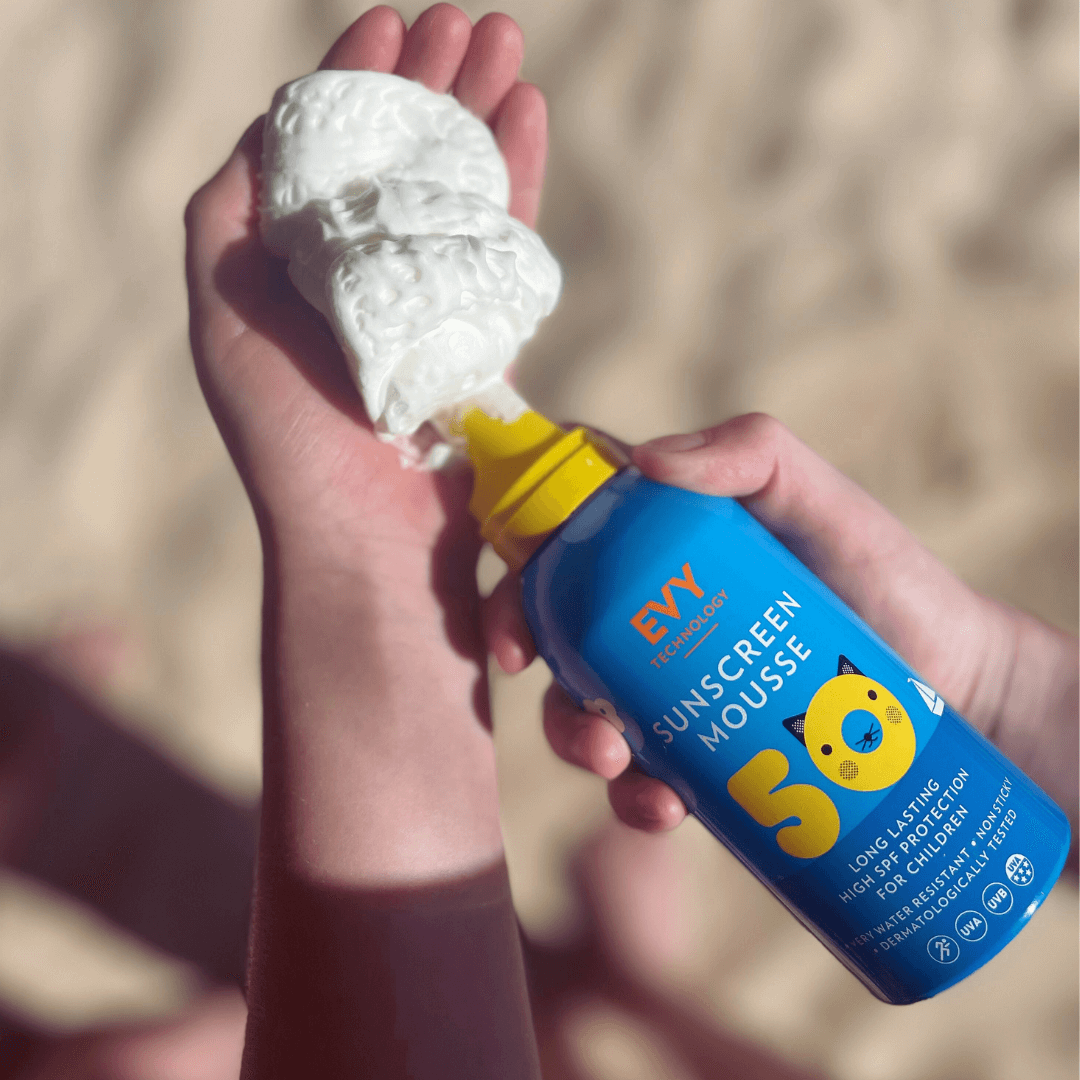 Sunscreen Mousse Kids spf50 Texture