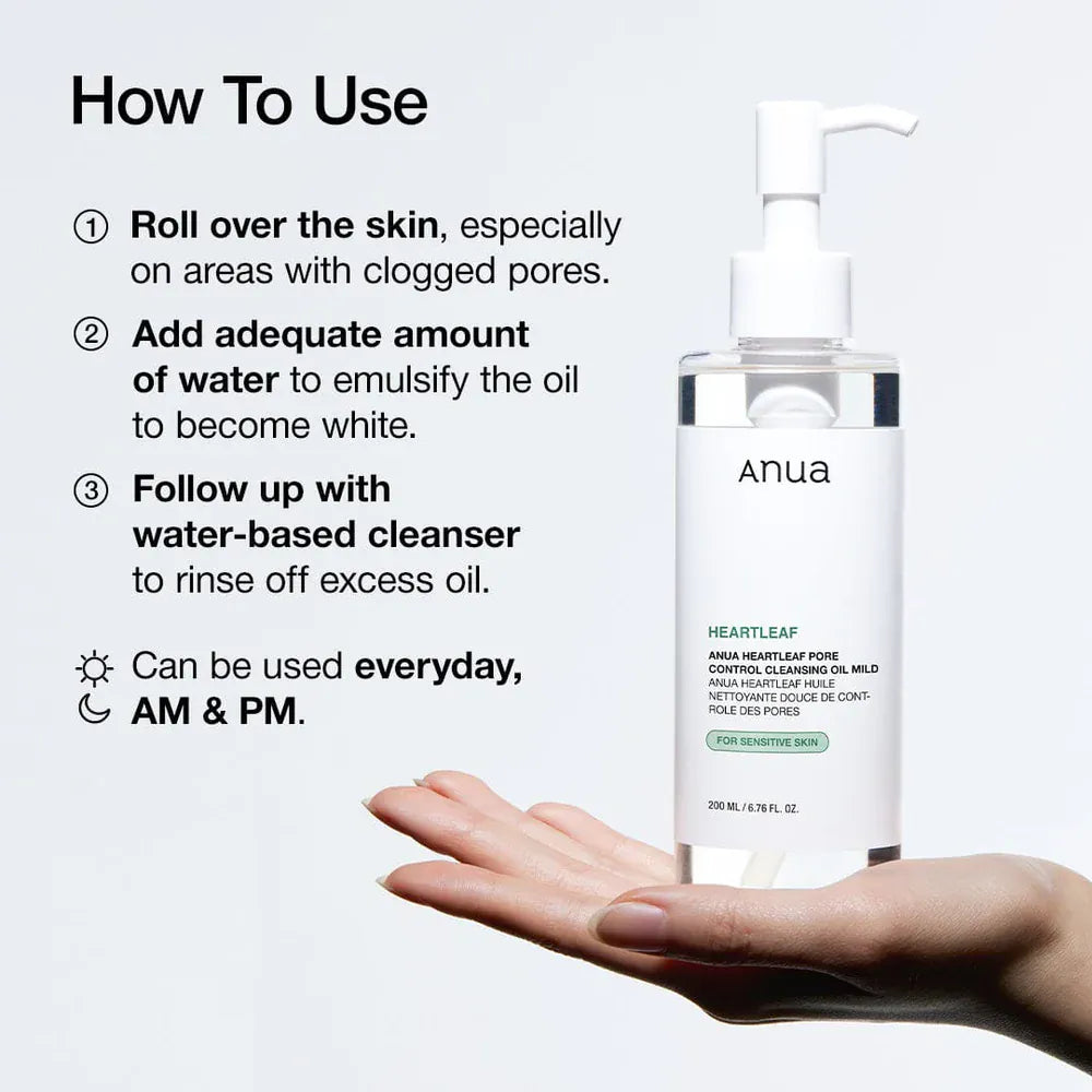 Anua Heartleaf Pore Control Cleansing Oil Mild - Disruptif Beauty