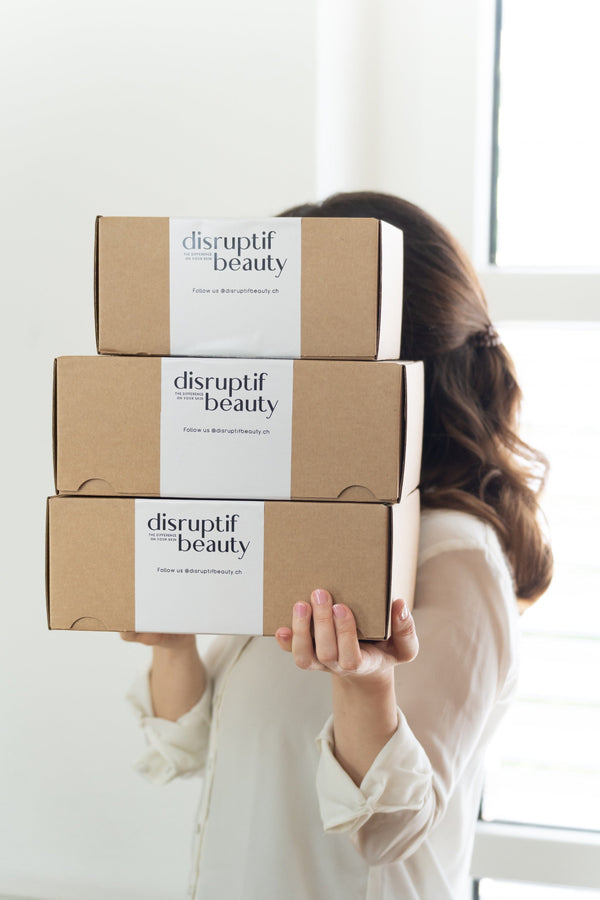 boxes of 'disruptif beauty'