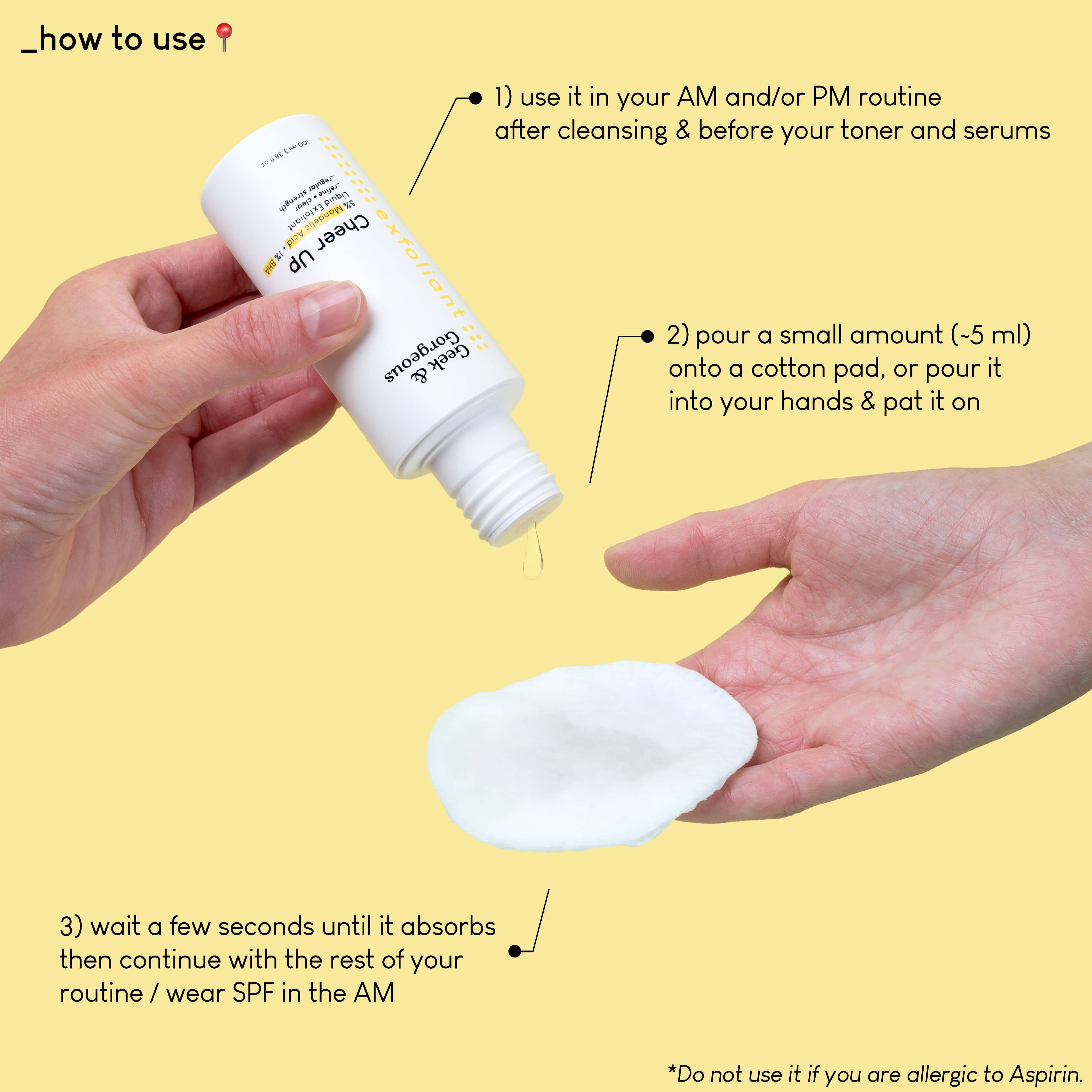 Geek & Gorgeous Cheer Up Exfoliant Toner - Disruptif Beauty 