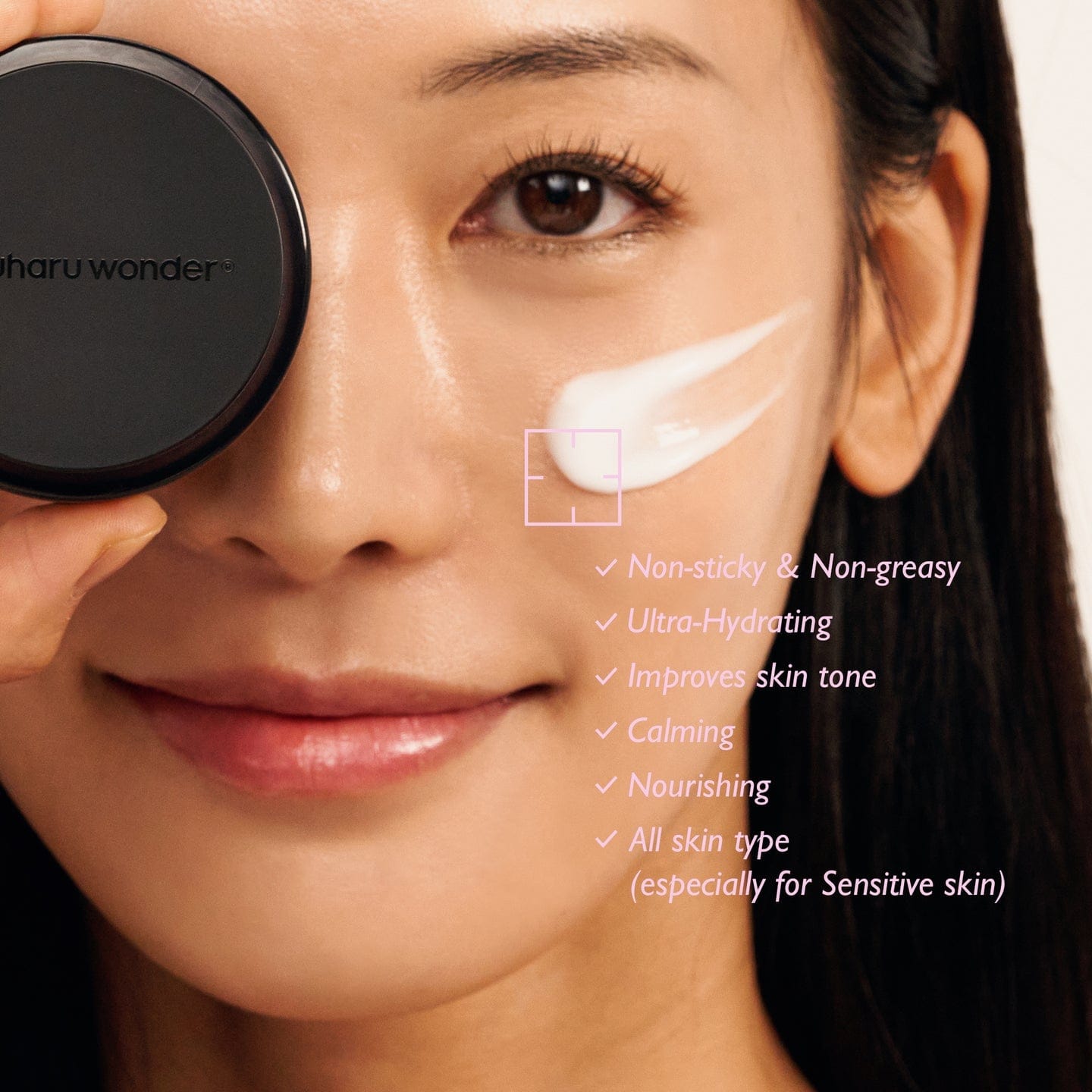Haruharu Wonder Black Rice 10 Hyaluronic Cream For Sensitive Skin